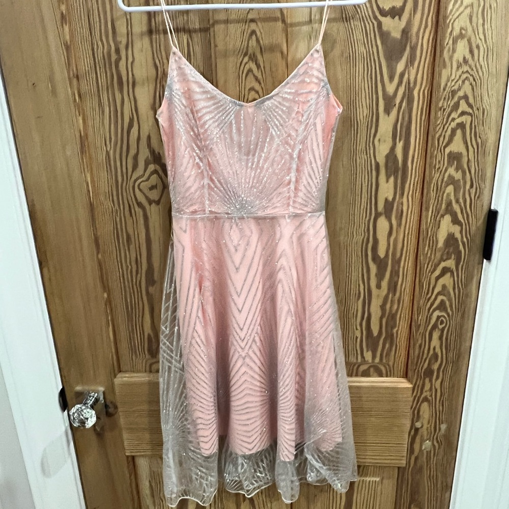Pink silver dress